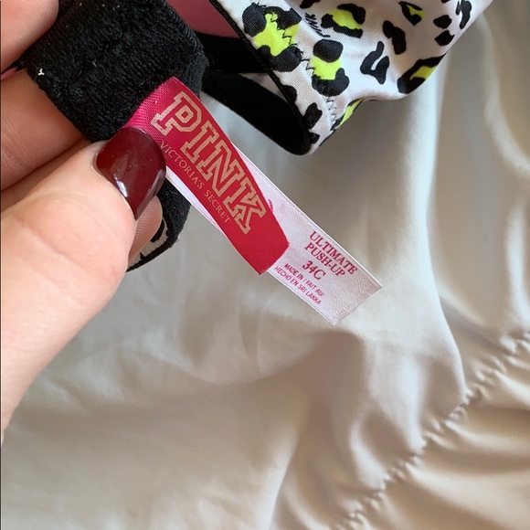 Leopard Push up PINK bra - Picture 3 of 3